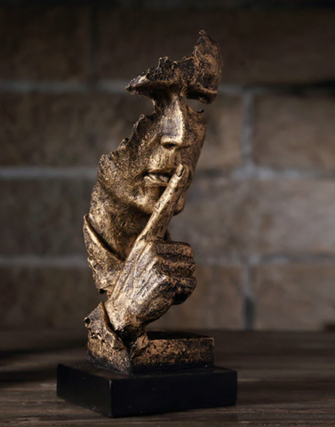 Abstract Golden Sculpture – Soren-Silent-State of Style