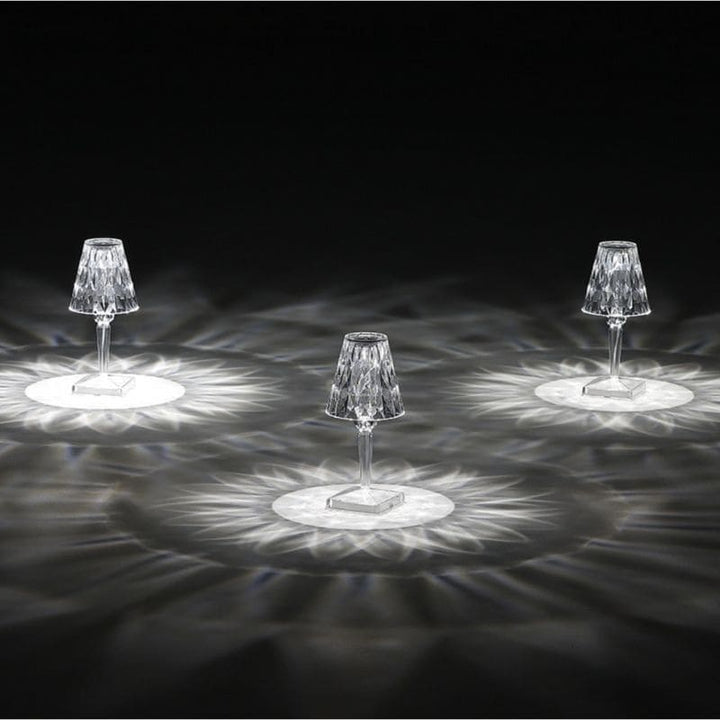 Acrylic Crystal Table Lamp - LuxeGlow-State of Style