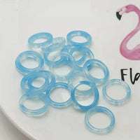 Acrylic Resin Statement Ring | Fashionable & Durable-Blue-State of Style
