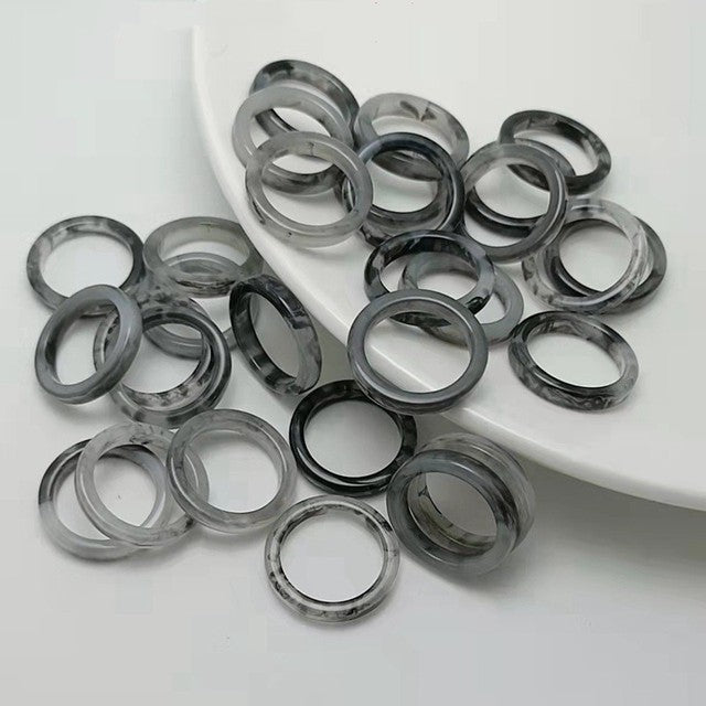Acrylic Resin Statement Ring | Fashionable & Durable-Dark Green-State of Style