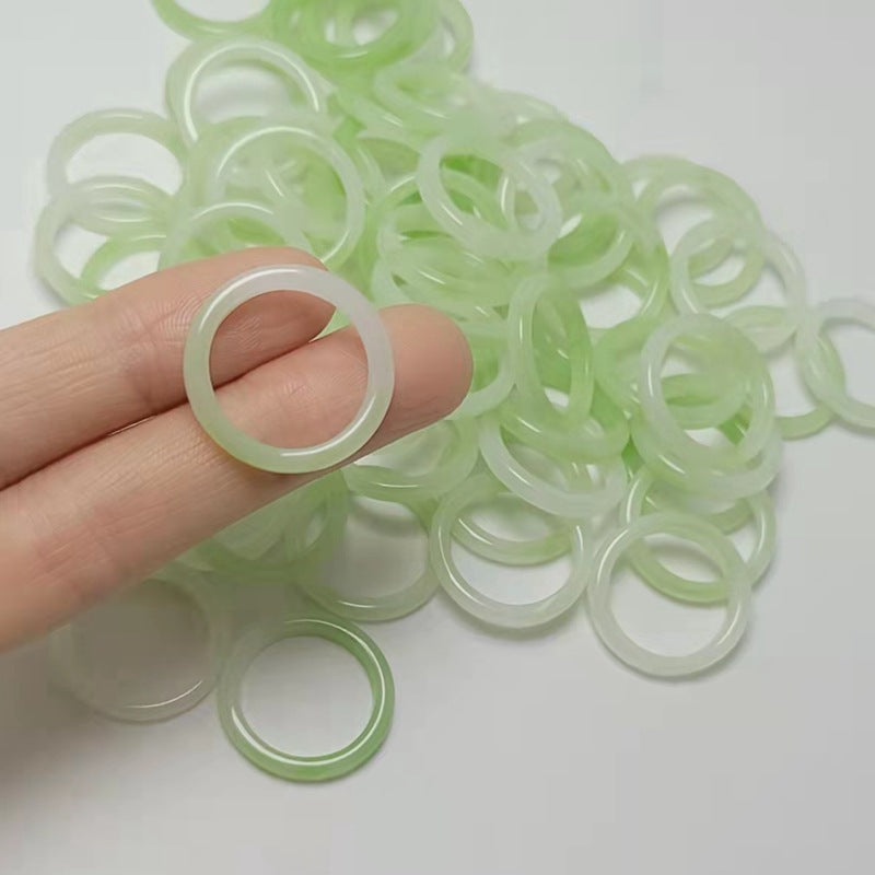 Acrylic Resin Statement Ring | Fashionable & Durable-Dark Green-State of Style