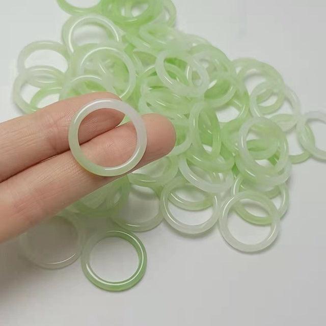 Acrylic Resin Statement Ring | Fashionable & Durable-Light Green-State of Style