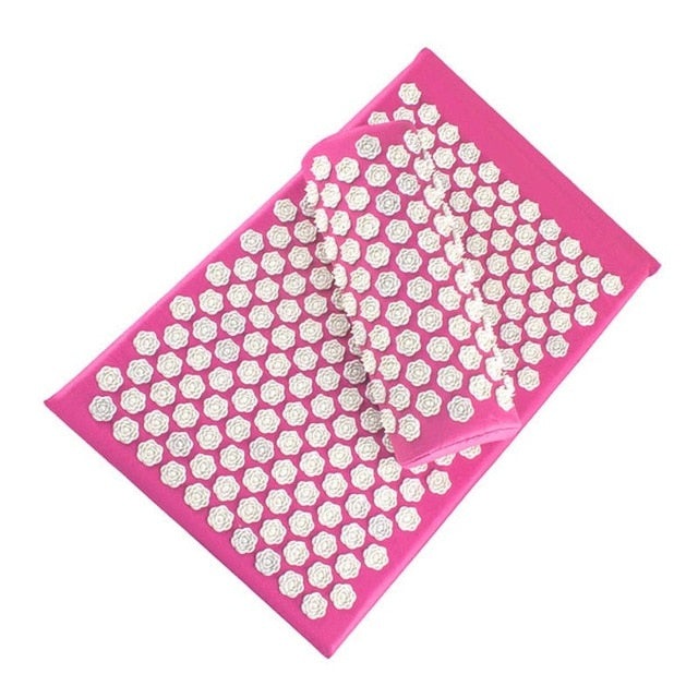 Acupressure Yoga Mat & Cushion Set - RelaxMat-Pink-State of Style