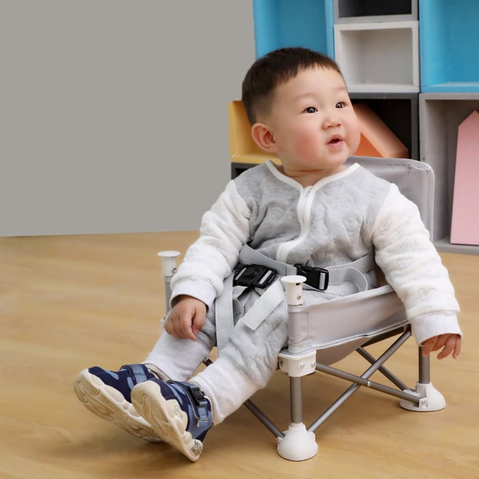 Adjustable Booster Seat – SnackSeat-Khaki-State of Style
