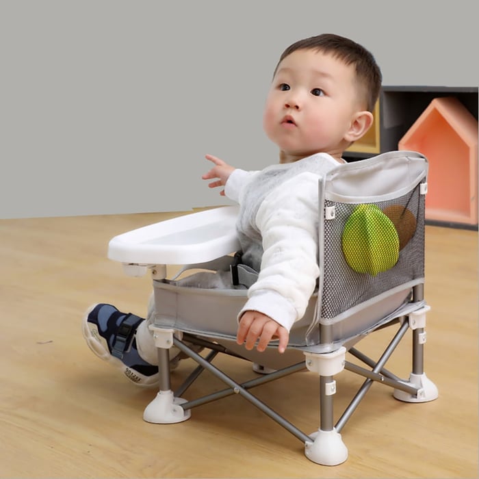 Adjustable Booster Seat – SnackSeat-Khaki-State of Style