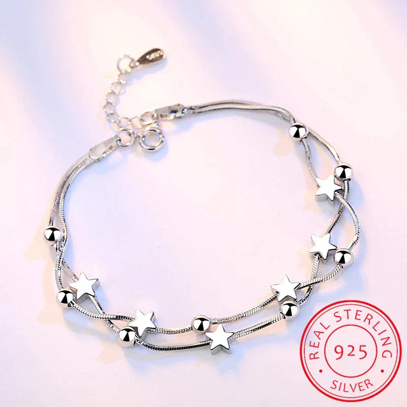 Adjustable Bracelet with Delicate Stars-State of Style