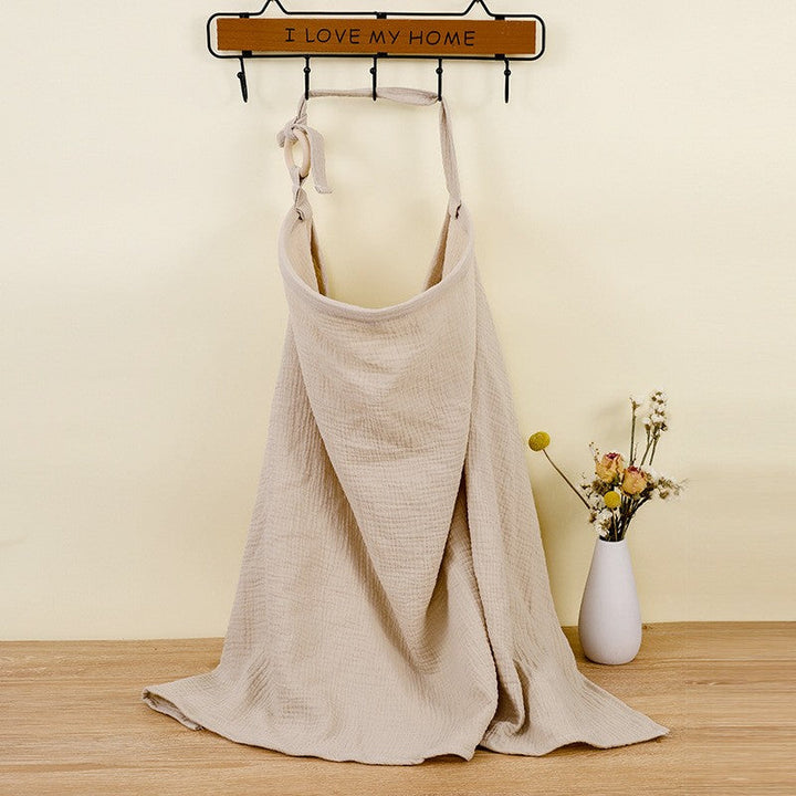 Adjustable Cotton Nursing Cover for Privacy-Khaki-State of Style