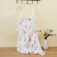 Adjustable Cotton Nursing Cover for Privacy-White Rainbow-State of Style