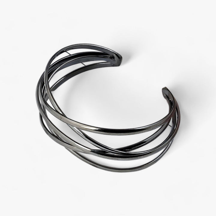 Adjustable Cuff Bracelet - Liora-Black-State of Style