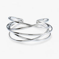 Adjustable Cuff Bracelet - Liora-Silver-State of Style
