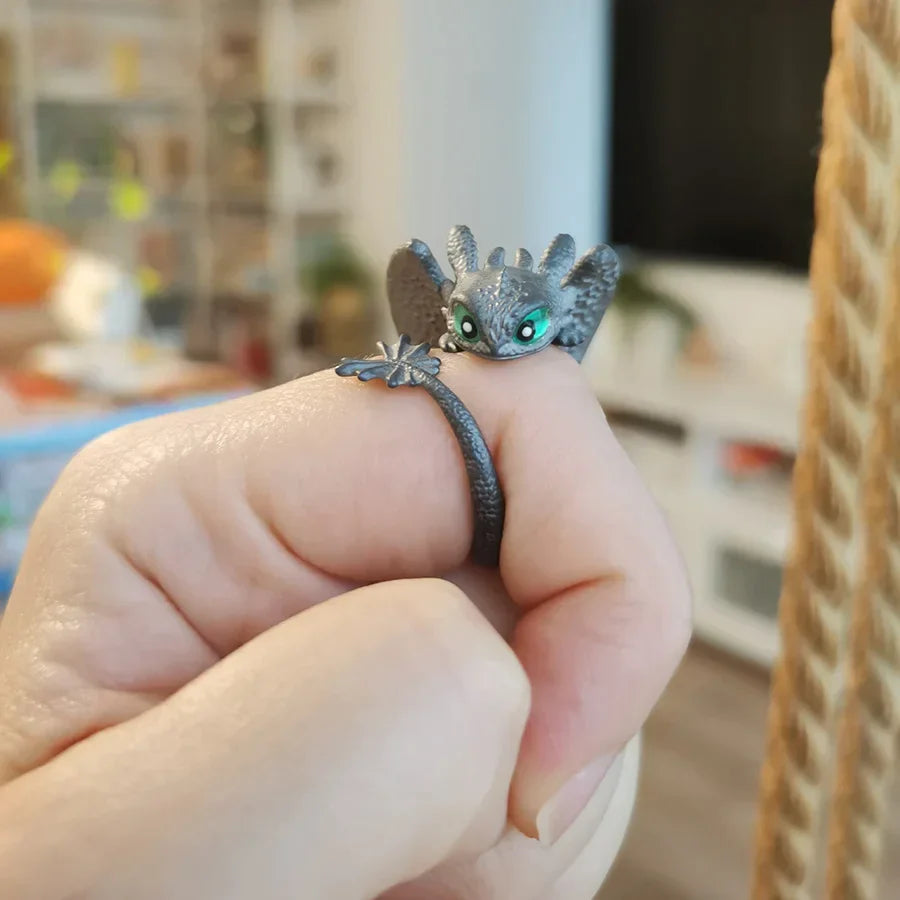 Adjustable Dragon Rings | Couple Jewellery-Silver-State of Style