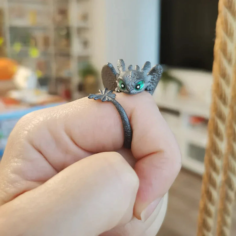 Adjustable Dragon Rings | Couple Jewellery-Silver-State of Style