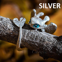Adjustable Dragon Rings | Couple Jewellery-Silver-State of Style