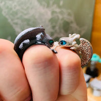 Adjustable Dragon Rings | Couple Jewellery-Silver-State of Style