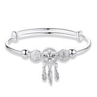 Adjustable Dreamcatcher Bracelet of 925 Silver - Lisa-State of Style