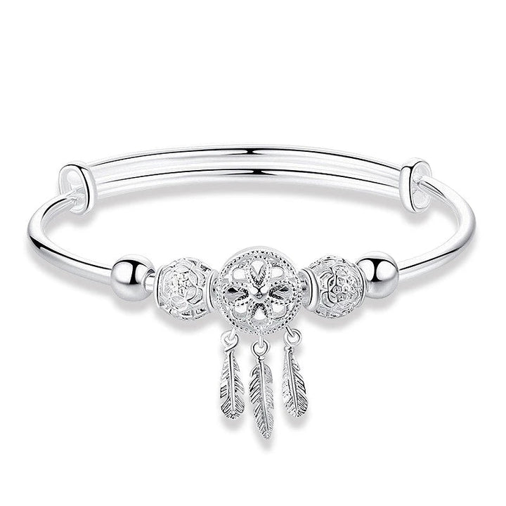 Adjustable Dreamcatcher Bracelet of 925 Silver - Lisa-State of Style