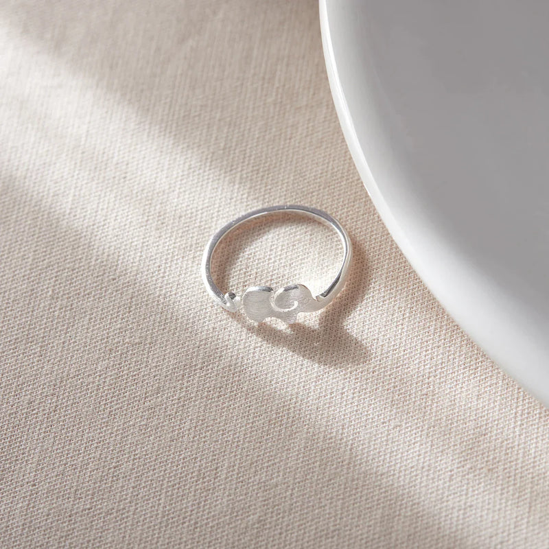 Adjustable Elephant Silver Ring | Animal Design Jewellery-State of Style