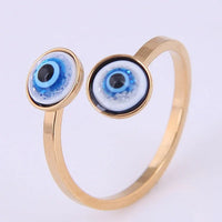 Adjustable Evil Eye Ring - Esra-Gold-State of Style