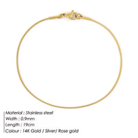 Adjustable Fit Snake Clasp Minimalist Bracelet-Gold-plated-16.5cm-State of Style