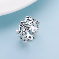 Adjustable Floral Ring | Sterling Silver Jewellery-State of Style
