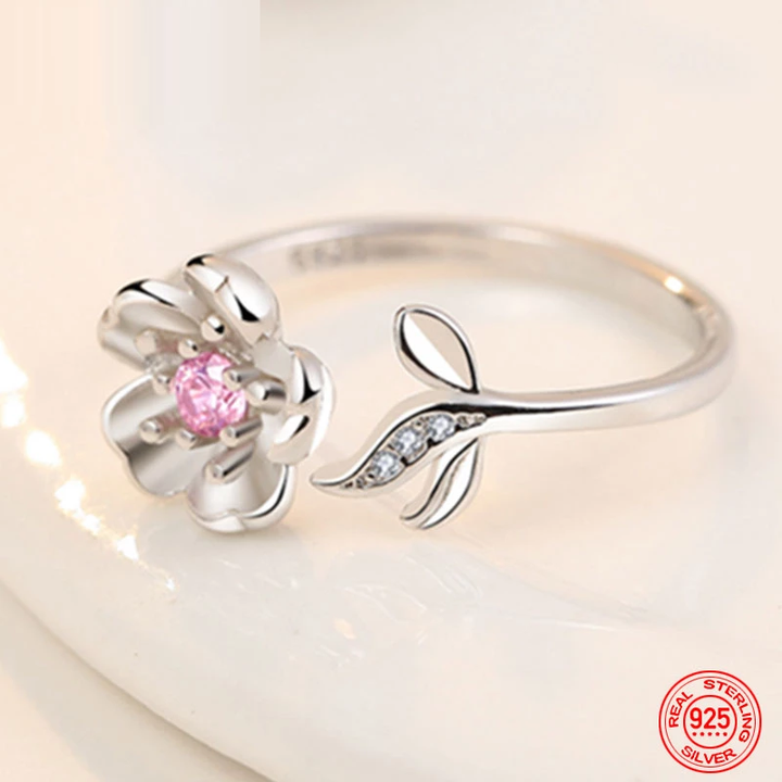 Adjustable Flower Ring | 925 Sterling Silver-State of Style