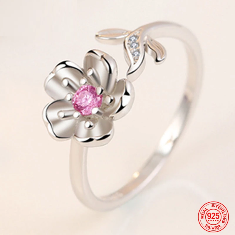 Adjustable Flower Ring | 925 Sterling Silver-State of Style
