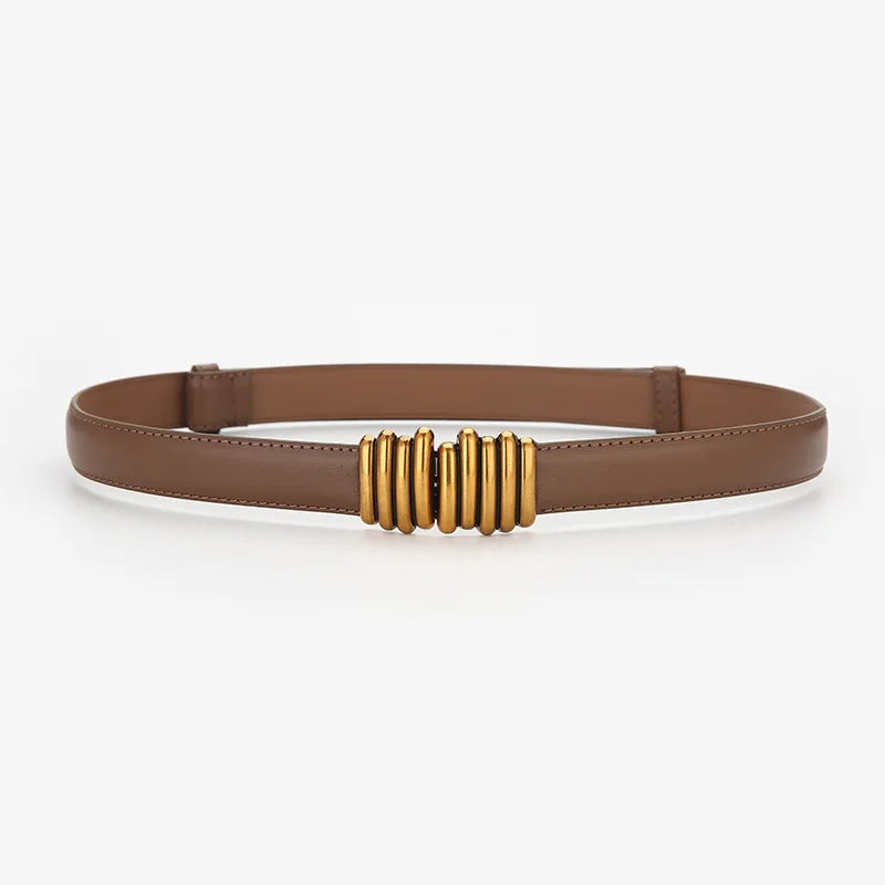 Adjustable Genuine Leather Belts for Women – Premium Waist Accessory-Camel-State of Style