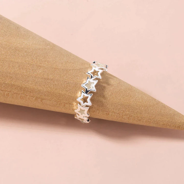 Adjustable Glowing Star Ring | Elegant Jewellery Piece-State of Style