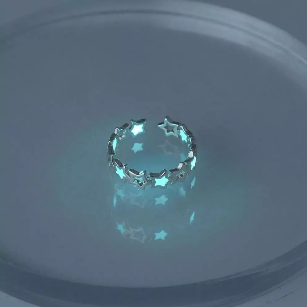 Adjustable Glowing Star Ring | Elegant Jewellery Piece-State of Style