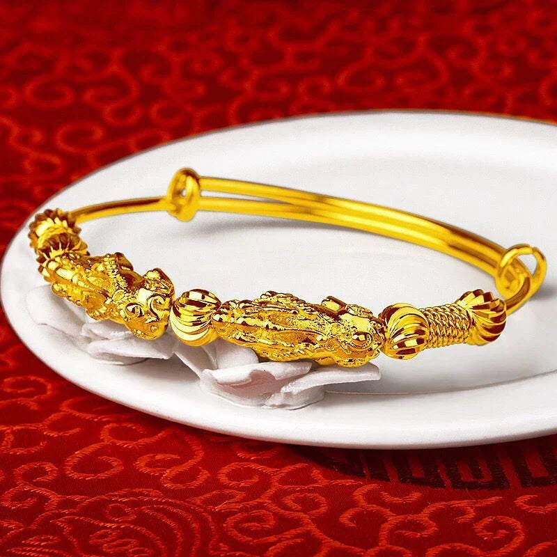 Adjustable Gold Good-luck Charm Bracelet-State of Style