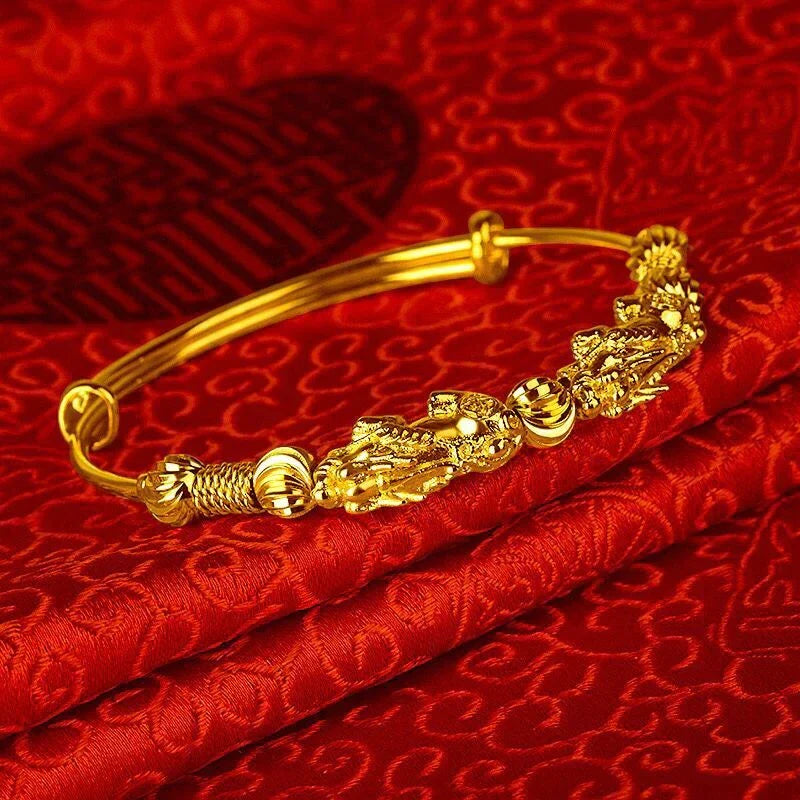 Adjustable Gold Good-luck Charm Bracelet-State of Style