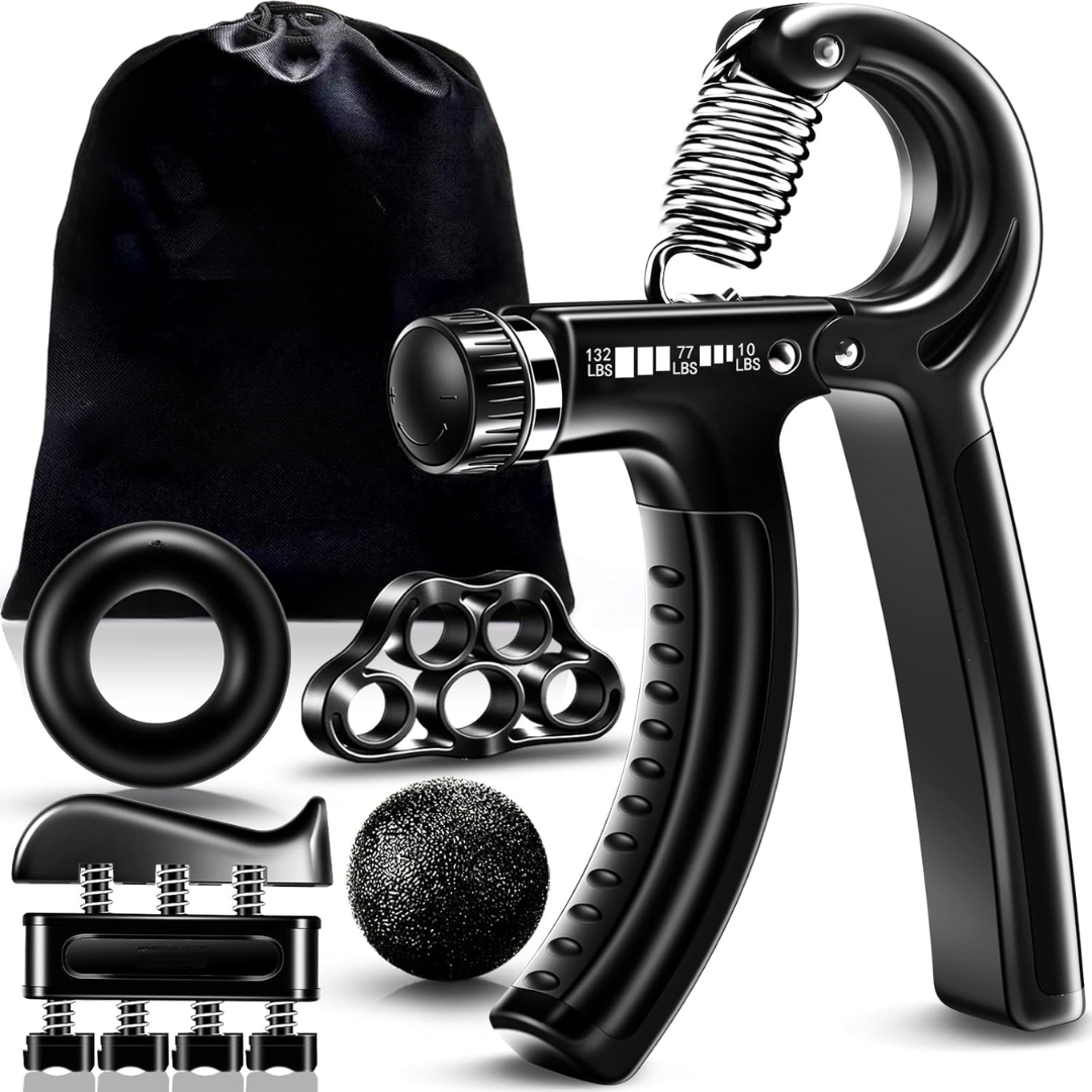 Adjustable Grip Strengthener Kit – 5-Pack-Black-State of Style