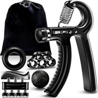Adjustable Grip Strengthener Kit – 5-Pack-Black-State of Style