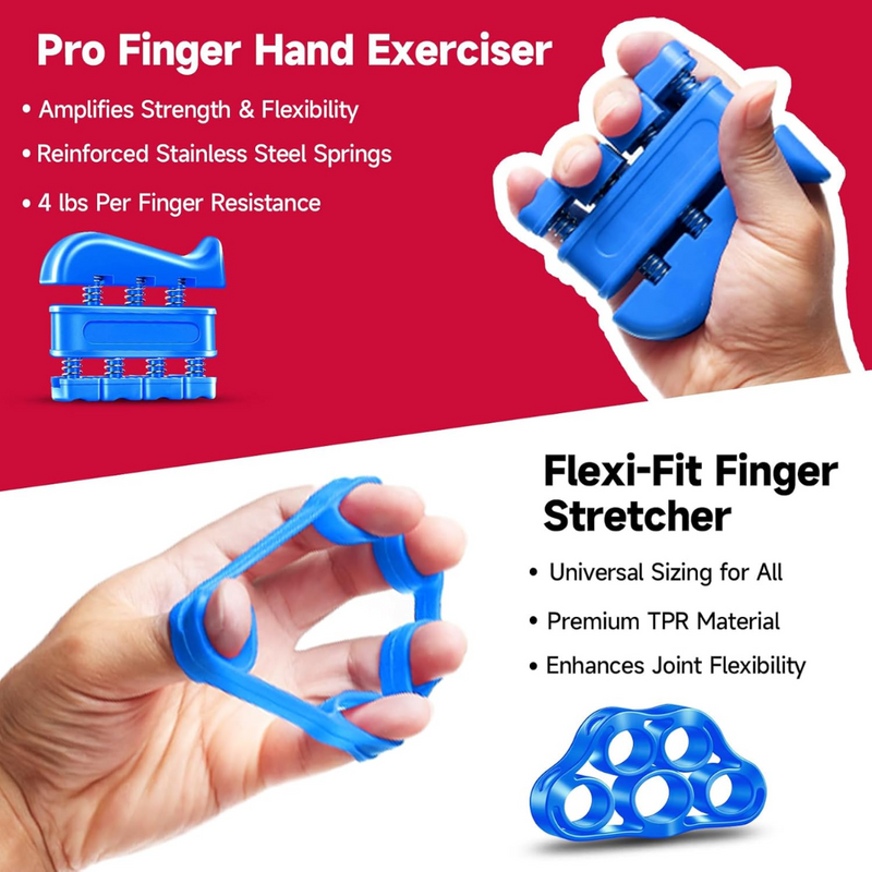 Adjustable Grip Strengthener Kit – 5-Pack-Black-State of Style