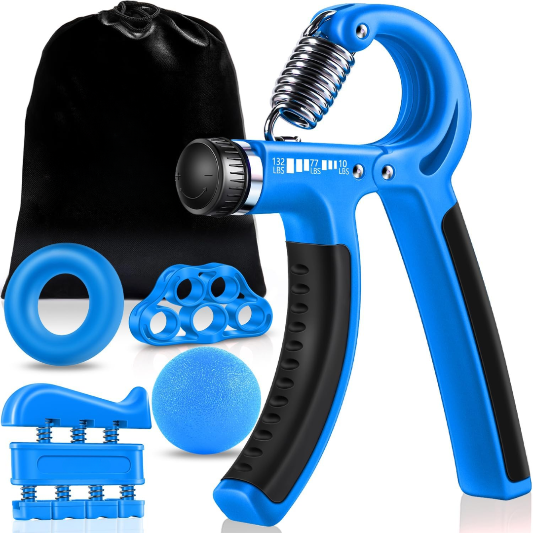 Adjustable Grip Strengthener Kit – 5-Pack-Light blue-State of Style