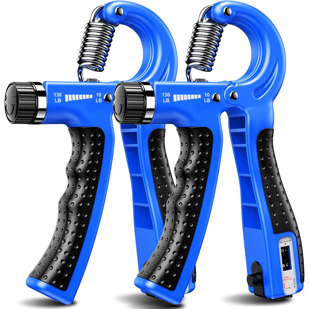 Adjustable Hand Grip Strengthener - 2 Pack (5-60KG/11.02–132.28 lbs)-Blue-State of Style