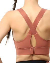 Adjustable High Support Sports Bra – Nova-Beige-S-State of Style