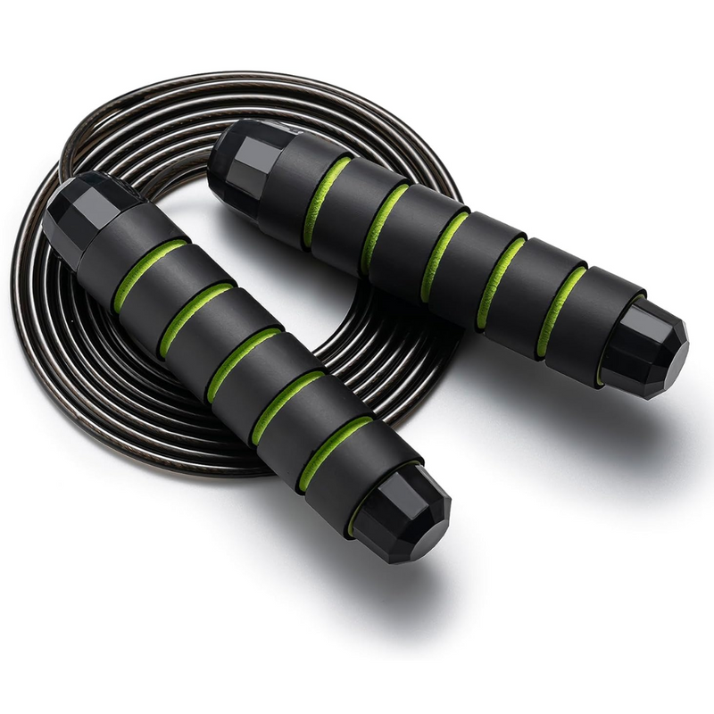 Adjustable Jump Rope with Tangle-Free Bearings-Green-State of Style