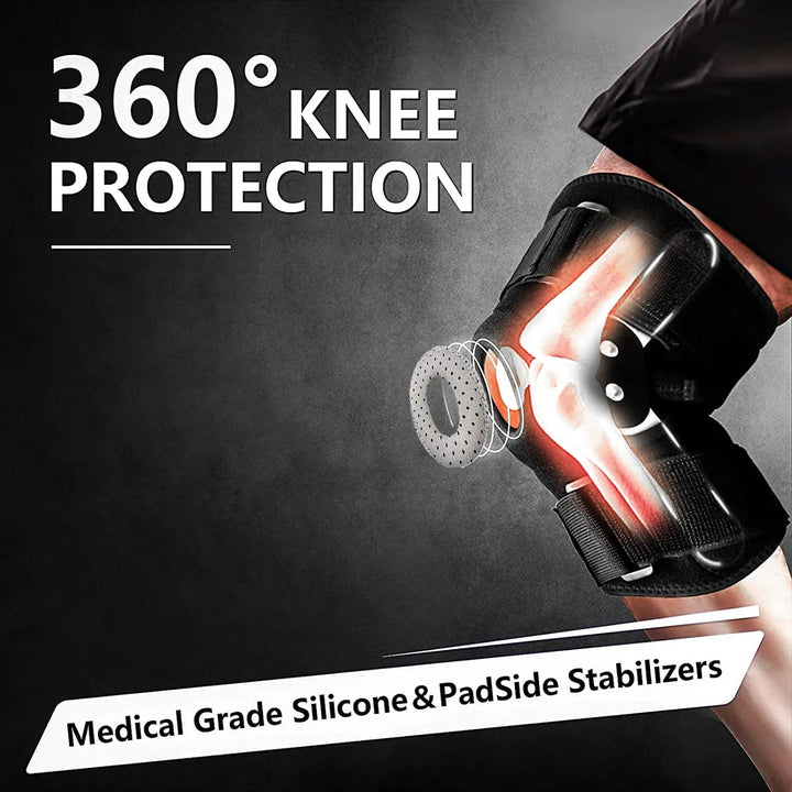 Adjustable Knee Brace with Hinge - FlexiSupport-1 piece-M-State of Style