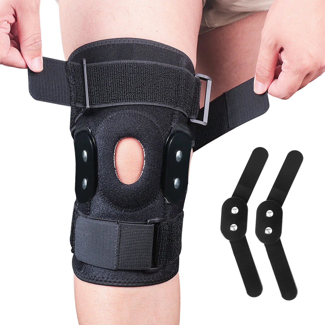 Adjustable Knee Brace with Hinge - FlexiSupport-1 piece-M-State of Style