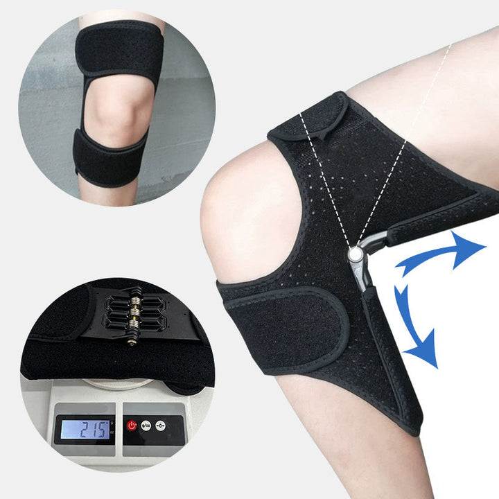 Adjustable Knee Brace with Hinges - FlexiKnee-Black-M (33–35 cm thigh circumference)-State of Style