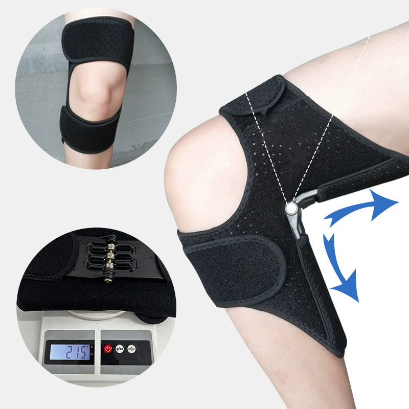 Adjustable Knee Brace with Hinges - FlexiKnee-Black-M (33–35 cm thigh circumference)-State of Style