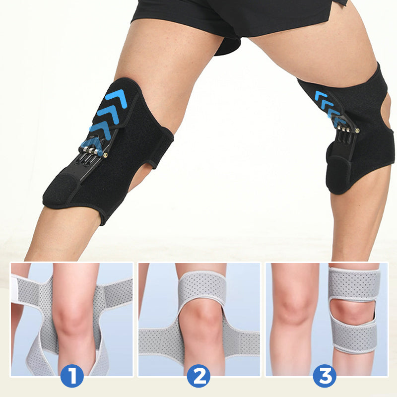 Adjustable Knee Brace with Hinges - FlexiKnee-Black-M (33–35 cm thigh circumference)-State of Style