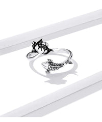 Adjustable Koi and Lotus Ring | Women’s Jewellery-State of Style