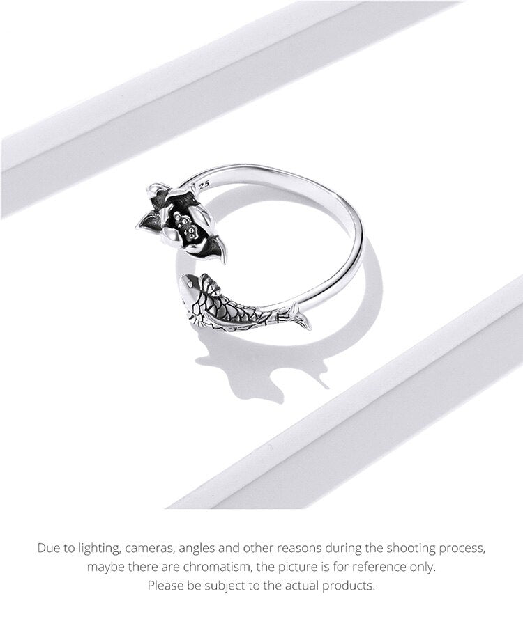 Adjustable Koi and Lotus Ring | Women’s Jewellery-State of Style