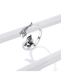 Adjustable Koi and Lotus Ring | Women’s Jewellery-State of Style