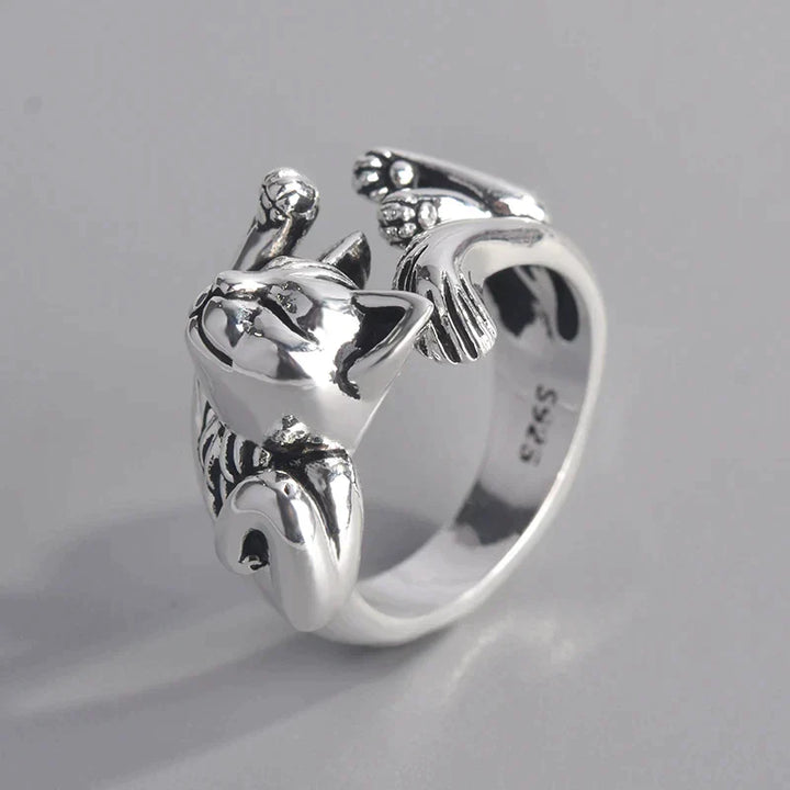 Adjustable Lucky Cat Ring | Women's Jewellery-State of Style