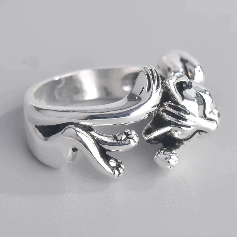 Adjustable Lucky Cat Ring | Women's Jewellery-State of Style