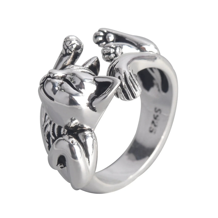 Adjustable Lucky Cat Ring | Women's Jewellery-State of Style