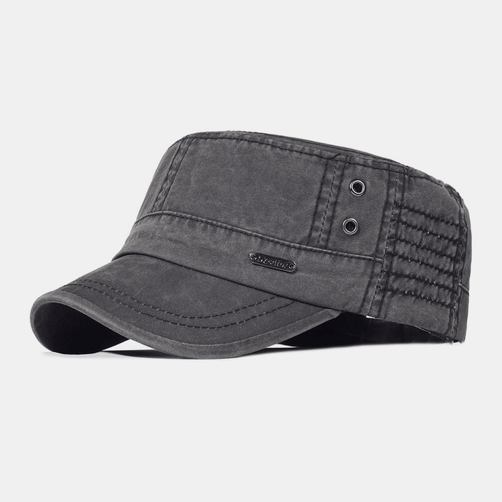 Adjustable Military Men's Cap – Mason-Black-State of Style